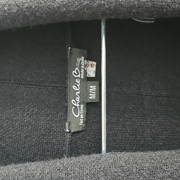 CHARLIE Shawl Collar Long Soft Loose Jacket With Pockets Size Medium - Picture 2 of 6